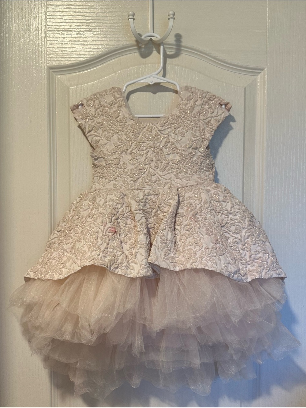 Luna Luna Gold Lace High Low Formal Dress 3T